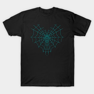 Spider Web Heart V21 T-Shirt